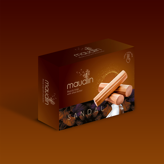 Maudlin Sandal Soap | Shea Butter | Beauty Soap |78% TFM | 100gm
