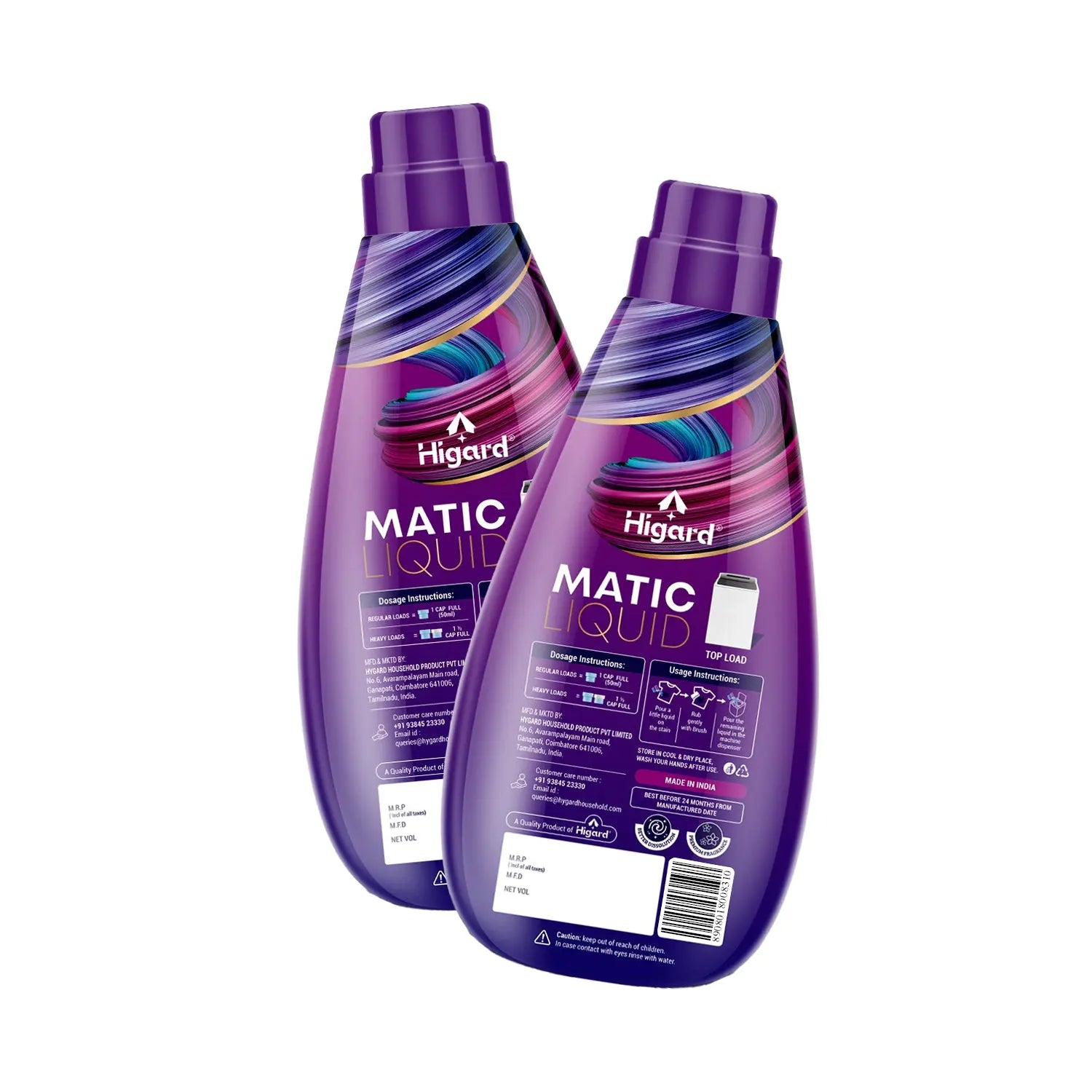Top Load Matic Liquid Detergent Buy 1 Get 1 Free Higard