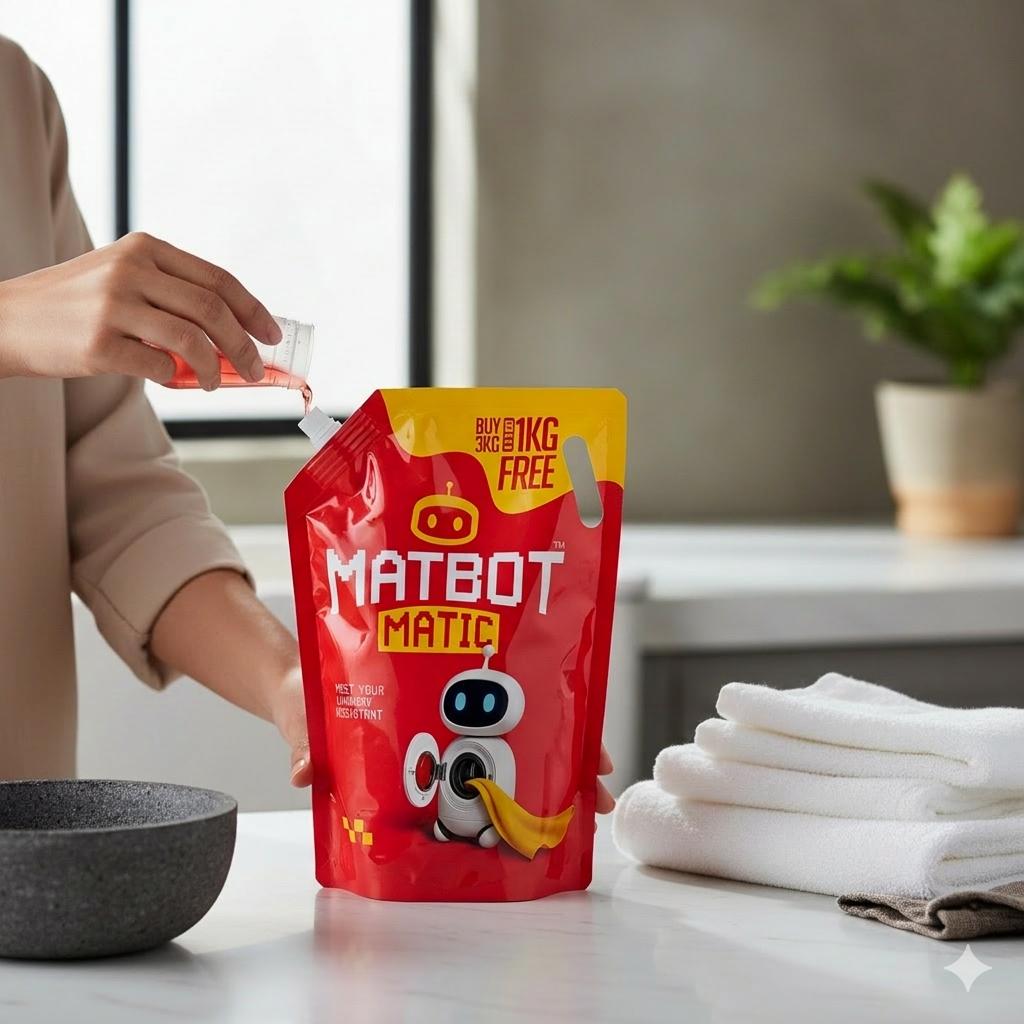 MATBOT Matic Liquid Detergent – Buy 3KG Get 1KG Free