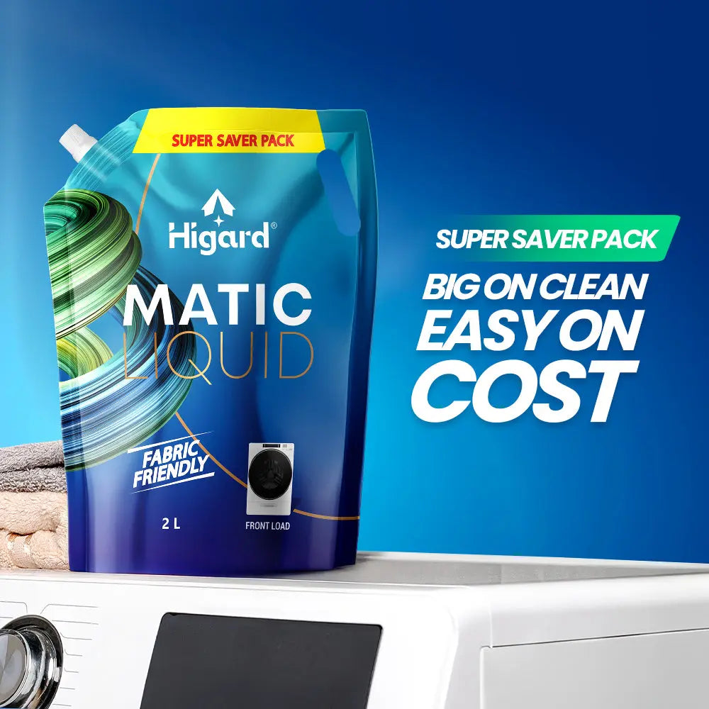 Front Load Matic Liquid Detergent 2L | Super Sever Pack Higard