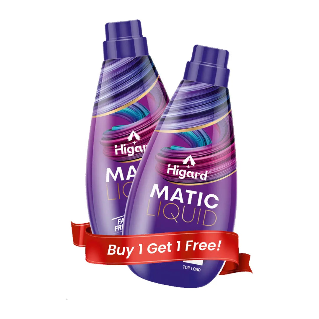 Top Load Matic Liquid Detergent Buy 1 Get 1 Free Higard